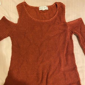 Knox rose - burnt orange sweater